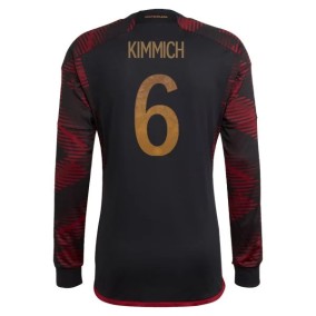 Seconda Maglia Germania Mondiali 2022 Joshua Kimmich 6 Manica Lunga